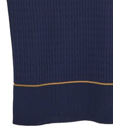 Green Parks 裾ラインケーブルニットベスト