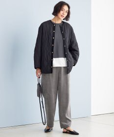 自由区 S 【洗える】パディングキルト アウター