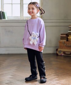 ANY KIDS アニマルポシェット 裏シャギー トレーナー