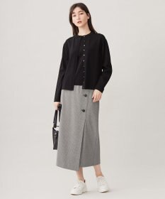 自由区 S 【撥水加工・洗える】TRギャバチェック柄 スカート