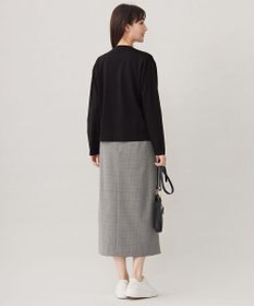 自由区 S 【撥水加工・洗える】TRギャバチェック柄 スカート