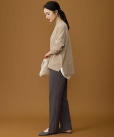 自由区 L 【17号サイズまで展開・SHIHOさん着用】ジョーゼットニット パンツ