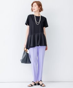 23区 【洗える】トロピカル2WAYストレッチ テーパード パンツ