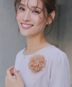 Tiaclasse チュールフラワーコサージュ