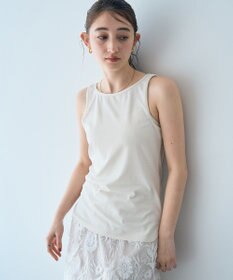 YECCA VECCA 2wayスクエアリブタンクトップ