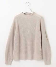 自由区 【洗える】コットンウールミドルゲージプルオーバー ニット