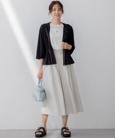 組曲 L シアーパフ袖 ニット