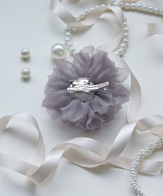 Tiaclasse チュールフラワーコサージュ