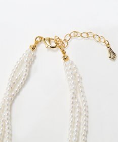 Phoebe <オンワード限定セット>3連ビーズパールネックレス×バランスバロックパールフープイヤリング