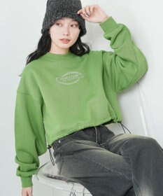 WEGO 裏起毛ドロストショートスウェット