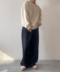 WEGO フェイクスウェードロゴプルオーバー