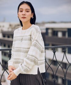 ANY パターンボーダーニット