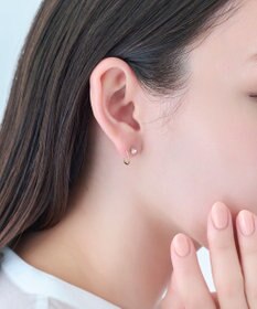Phoebe 【金属アレルギー対応】ダブルループストーンピアス/ニッケルフリー