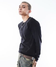 WEGO 【ユニセックス着用ITEM】コンパクトフィットリブヘンリーネックT（LS）