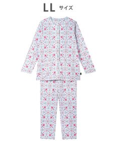 WACOAL パジャマ 長袖 長ズボン 綿100%(本体) 天竺素材 ミントン レディース NDX563 /ワコール