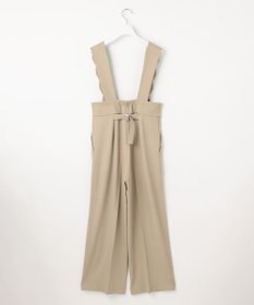 Feroux 【洗える】スカラップデザイン・サスペンダー付きパンツ