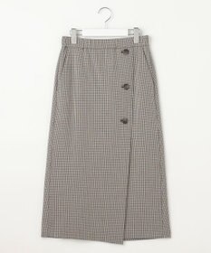 自由区 S 【撥水加工・洗える】TRギャバチェック柄 スカート