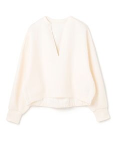 UNFILO BEAUTY FORM JERSEY キーネックプルオーバー