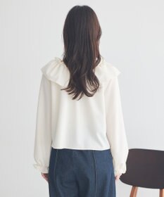 earth music&ecology フリルオフショルブラウス