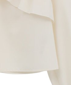 earth music&ecology フリルオフショルブラウス