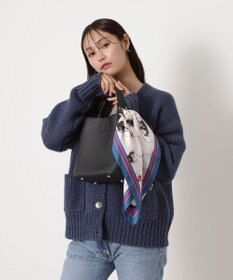 MOONBAT PAUL&JOE ACCESSOIRES(ポール & ジョー) シルクスカーフ 空 オーステルリッツ記念柱 ネコと毛糸 気球 65cm×65cm 手洗いOK