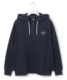 J.PRESS YORK STREET 【UNISEX】フルジップ裏毛ロゴパーカー