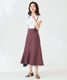 ANY SIS 【洗える】カラーMIXシャンブレー スカート
