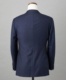 GOTAIRIKU WEB&一部店舗限定【DORMEUIL/ドーメル】IMPERIALJADE/インペリアルジェイド 通年 3ピーススーツ（ネイビー×格子）