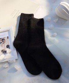 Tiaclasse アンゴラ混ウールソックス