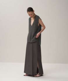 ATON LINEN CUPRA | Aラインスカート