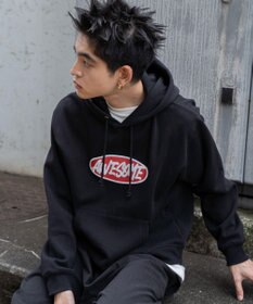 WEGO 【ユニセックス着用ITEM】リラックスフィットオーバルロゴパーカー