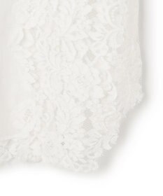 BEIGE， GALENA / コットンレースバンドカラーシャツ