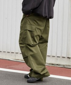 WEGO 【ウエストゴム】イージーワイドカーゴパンツ