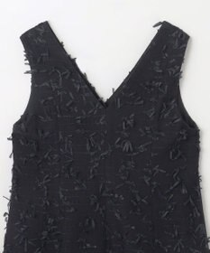 GRACE CONTINENTAL リボンヤーンジレドレス