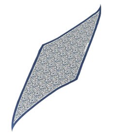 23区 ヘリンボーン プリント スカーフ