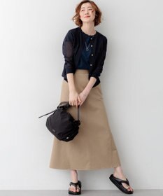 23区 【先行予約/WEB&一部店舗限定カラーあり】シャイニーシアー フラップポケット カーディガン