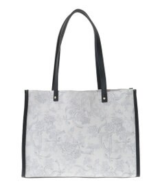 Maison de FLEUR フラワーガーデンプリントスクエアトート