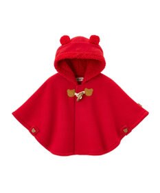 MIKI HOUSE HOT BISCUITS お耳付きボアフリース ダッフルマントギフトセット【BOX付き】