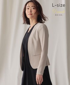 BEIGE， 【L-size】CINDY / ダブルカラージャケット