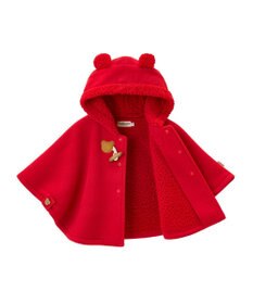 MIKI HOUSE HOT BISCUITS お耳付きボアフリース ダッフルマントギフトセット【BOX付き】