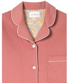 une nana cool 【綿混】ハイゲージダブルエアー 長袖開襟パジャマ MADE WITH LIBERTY FABRIC