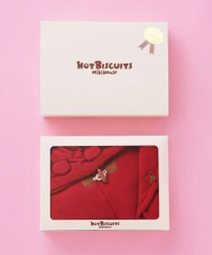 MIKI HOUSE HOT BISCUITS お耳付きボアフリース ダッフルマントギフトセット【BOX付き】