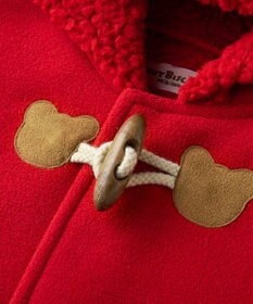 MIKI HOUSE HOT BISCUITS お耳付きボアフリース ダッフルマントギフトセット【BOX付き】