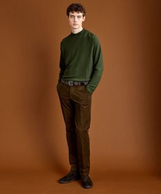 JOSEPH ABBOUD 【ウエストも伸びる！/2WAYストレッチ/暖かい/オーガニック】オーガニックコットン ウオーム パンツ