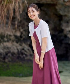 Tiaclasse L 【新色追加・洗える・UVケア・接触冷感】サマーニット半袖カーディガン