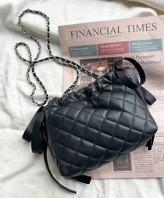 WEGO サイドリボンキルティングショルダー