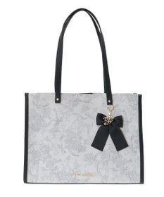 Maison de FLEUR フラワーガーデンプリントスクエアトート