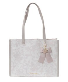 Maison de FLEUR フラワーガーデンプリントスクエアトート