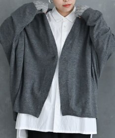 muuc 〈希少な素材〉〈高級15.5マイクロン長極細メリノウール100%〉〈ユニセックス〉ウルグアイウールのジャケットカーディガン