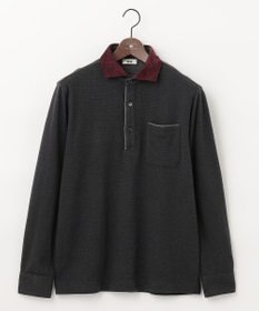 JOSEPH ABBOUD 【人気！多機能ポロシャツ】ペイズリー柄　ウィンターダディポロシャツ